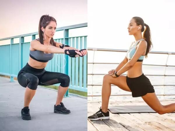 Squats hay Lunge giúp tăng vòng 3 hiệu quả hơn ?