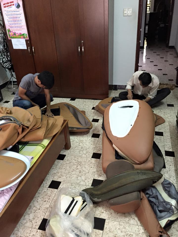 Thay túi khí ghế massage 1 cách dễ dàng ngay tại nhà